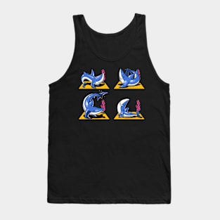 Shark Funny Yoga Poses Tank Top